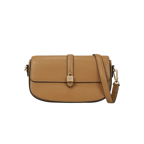 KarlLagerfeld Kautograph Padlock Shoulder Bag Caramel