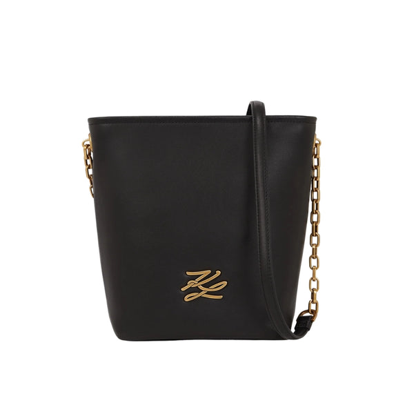 KarlLagerfeld Kautograph Small Bucket Bag Black/Gold