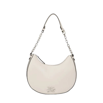 KarlLagerfeld Kautograph Moon Shoulder Bag Cement