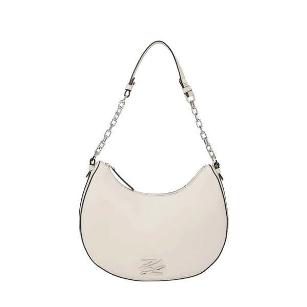 KarlLagerfeld Kautograph Moon Shoulder Bag Cement