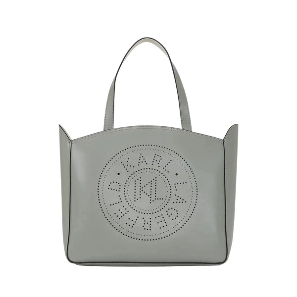 KarlLagerfeld Kcircle Medium Tote Bag Cloud Grey