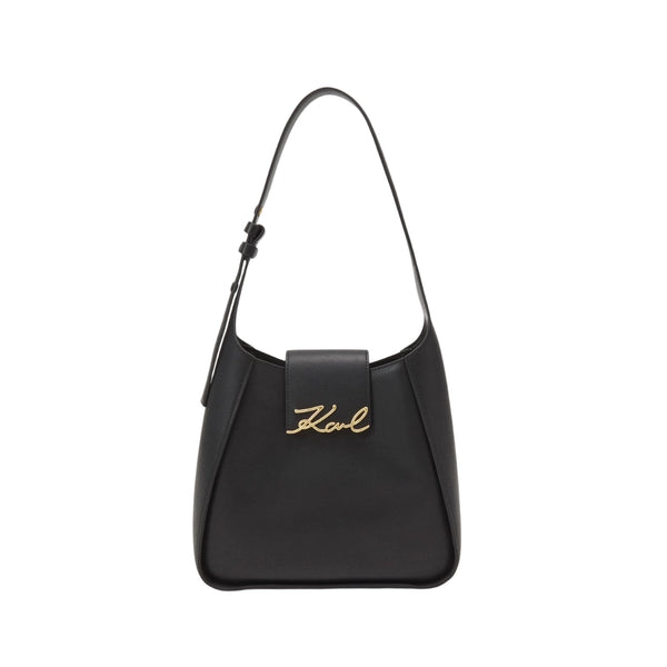 KarlLagerfeld Ksignature Hobo Bag Black
