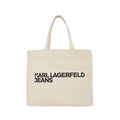 KarlLagerfeld Logo Canvas Shopper Natural