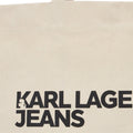 KarlLagerfeld Logo Canvas Shopper Natural