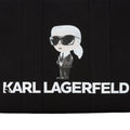 KarlLagerfeld Ikon Aquarelle Canvas Tote Bag Black