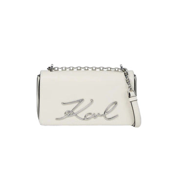 KarlLagerfeld Ksignature Small Crossbody Bag Off White