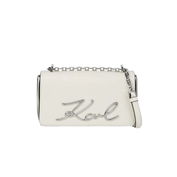 KarlLagerfeld Ksignature Small Crossbody Bag Off White