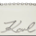 KarlLagerfeld Ksignature Small Crossbody Bag Off White
