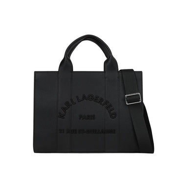 KarlLagerfeld Rue St-Guillaume Medium Tote Bag Black