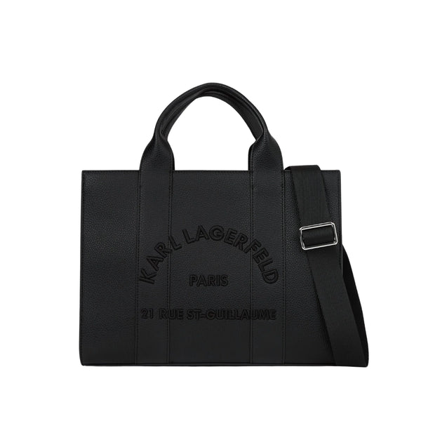 KarlLagerfeld Rue St-Guillaume Medium Tote Bag Black