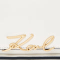 KarlLagerfeld Ksignature Two-Way Crossbody Bag Off White