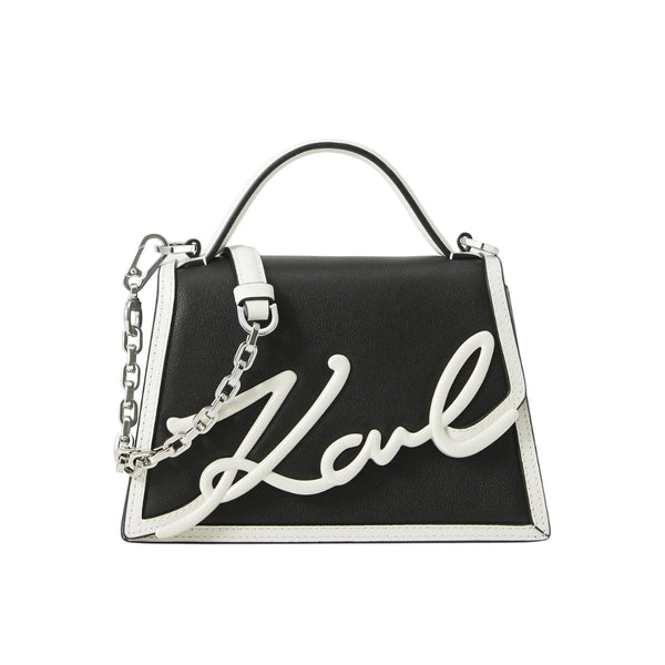 KarlLagerfeld Ksignature Small Crossbody Bag Black/White