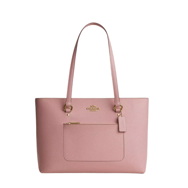 Coach Station Tote Bag 'Crossgrain Leather Gold Carnation'