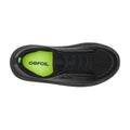 Oofos Club+ Slip-On Leather Shoe Black