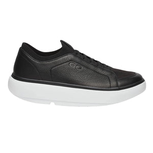 Oofos Club+ Slip-On Leather Shoe White & Black
