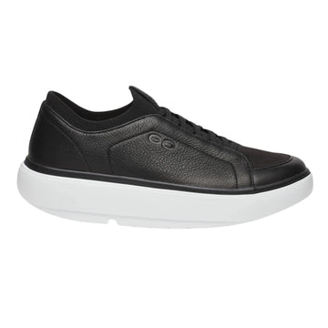 Oofos Club+ Slip-On Leather Shoe White & Black