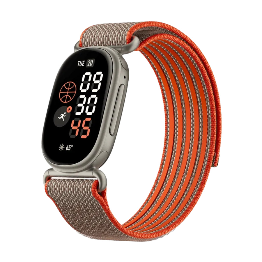 Google Fitbit Edge Special Edition Satin Pyrite Aluminum Case / Rye Stephen Curry Special Edition Band