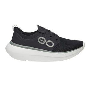 Oofos Stride Lace-Up Shoe White & Black