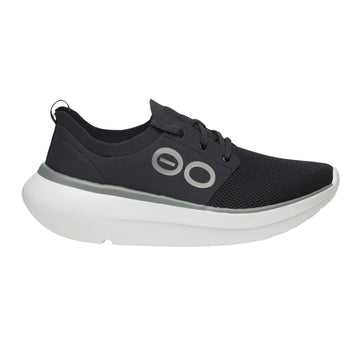 Oofos Stride Lace-Up Shoe White & Black