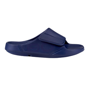 OOFOS OOahh Sport Flex Slide Navy
