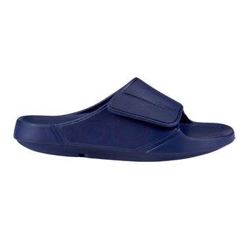 OOFOS OOahh Sport Flex Slide Navy