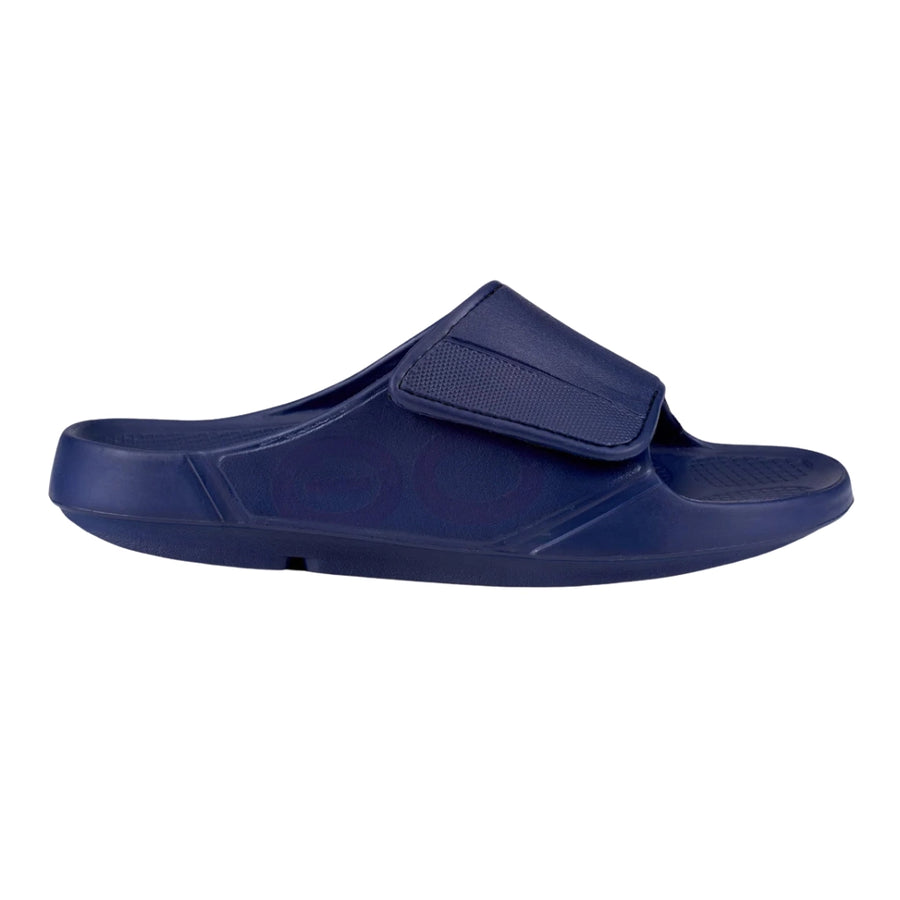 OOFOS OOahh Sport Flex Slide Navy