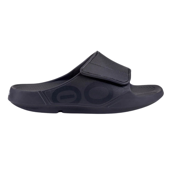OOFOS OOahh Sport Flex Slide Matte Black
