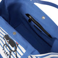 KarlLagerfeld Ikon Choupette Striped Shopper White And Blue Stripes