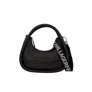 KarlLagerfeld Puffy Top Handle Bag Black