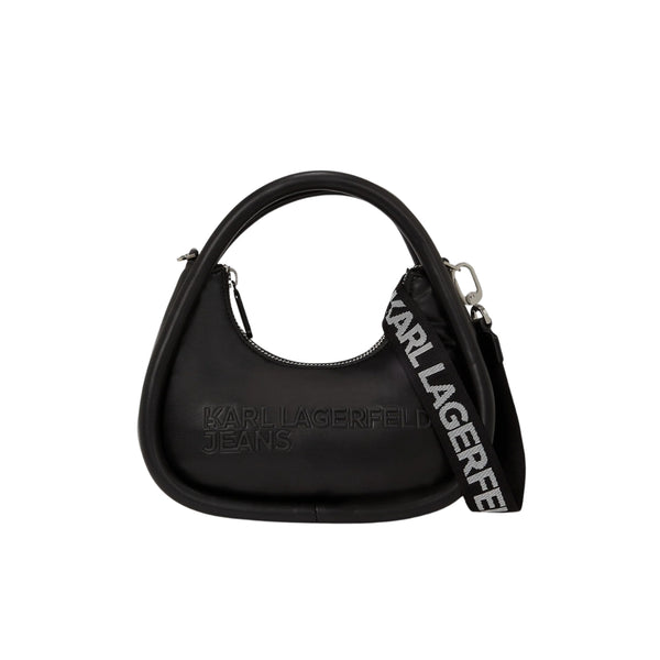 KarlLagerfeld Puffy Top Handle Bag Black