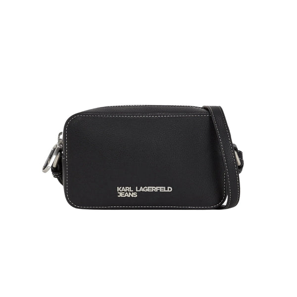 KarlLagerfeld Metal Logo Camera Bag Black