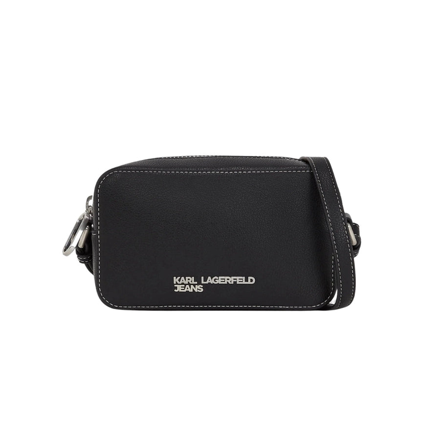 KarlLagerfeld Metal Logo Camera Bag Black