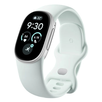Google Fitbit Edge Classic Satin Silver Aluminum Case / Fog Active Band