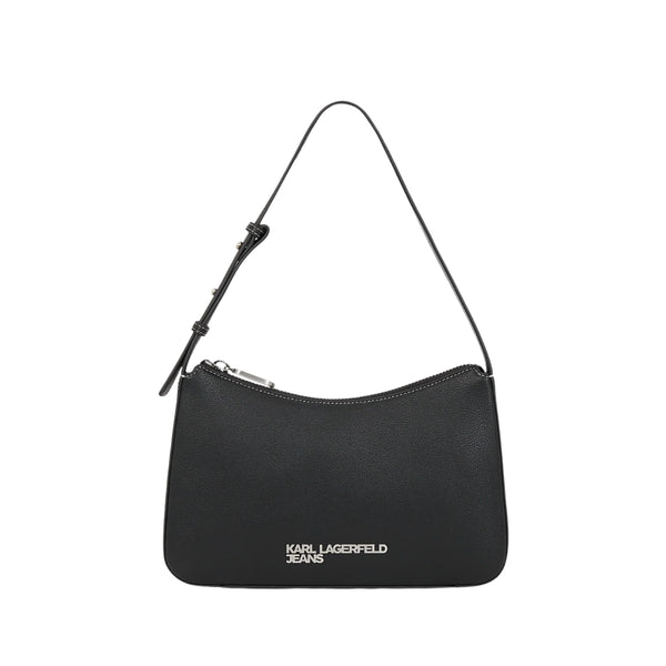 KarlLagerfeld Metal Logo Shoulder Bag Black