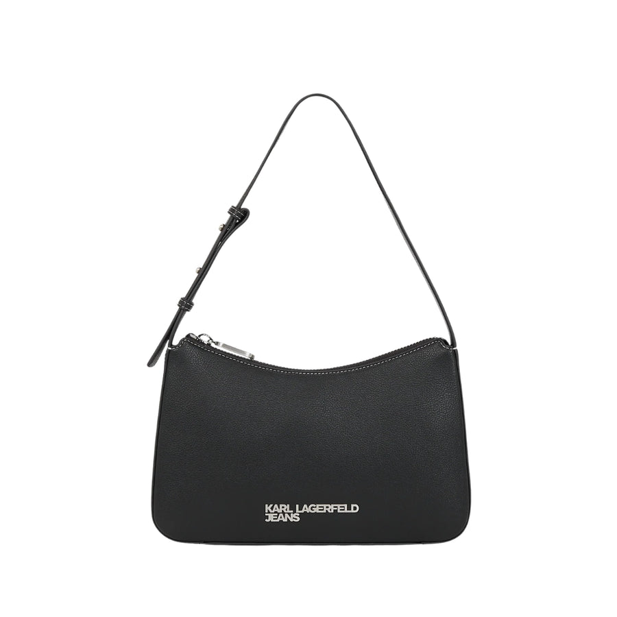 KarlLagerfeld Metal Logo Shoulder Bag Black
