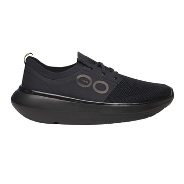 Oofos Stride Lace-Up Shoe Black
