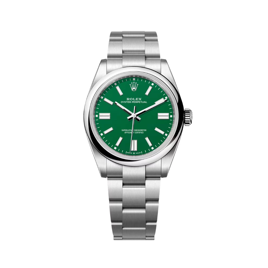Rolex Oyster Perpetual 41mm Steel Green 134300