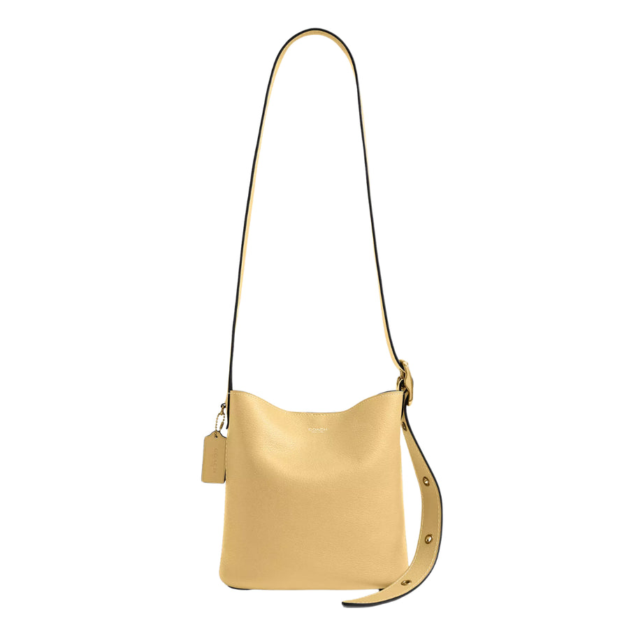 Coach Bleecker Bucket Bag 21 'Smooth Leather Brass Vanilla'