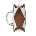 Coach Maggie Small Tote Bag In Signature Canvas ' Silver White Chalk'