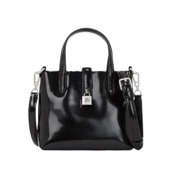 KarlLagerfeld Kautograph Padlock Mini Tote Bag Black