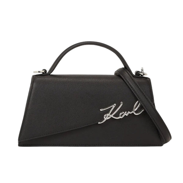 KarlLagerfeld Ksignature Slim Crossbody Bag Black/Nickel