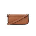 KarlLagerfeld Ksignature Whipstitch Crossbody Bag Dark Tan