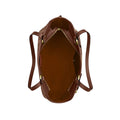 Coach Easton Tote Bag In Signature Chenille 'Smooth Leather Gold Light Khaki Vintage Brown'