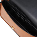 KarlLagerfeld Ksignature Whipstitch Crossbody Bag Dark Tan