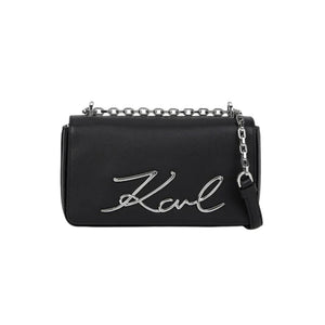 KarlLagerfeld Ksignature Small Crossbody Bag Black-Nickel