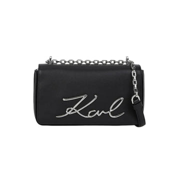 KarlLagerfeld Ksignature Small Crossbody Bag Black-Nickel