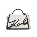 KarlLagerfeld Ksignature Small Crossbody Bag White/Black