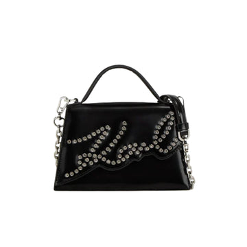 KarlLagerfeld Ksignature Small Studded Crossbody Bag Black