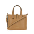KarlLagerfeld Kautograph Padlock Mini Tote Bag Caramel