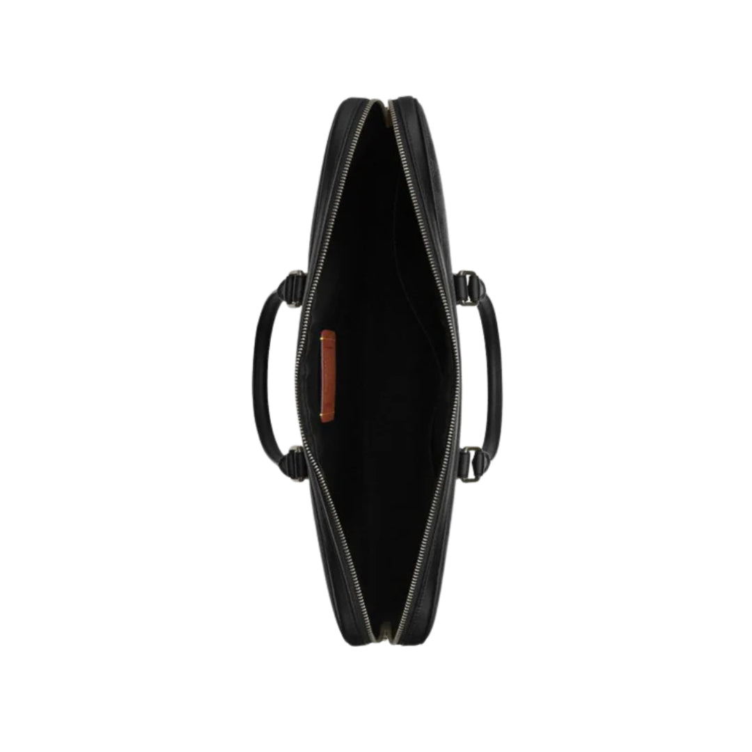 Coach Ethan Large Brief In Signature Canvas 'Signature Canvas Gunmetal Charcoal Black'
